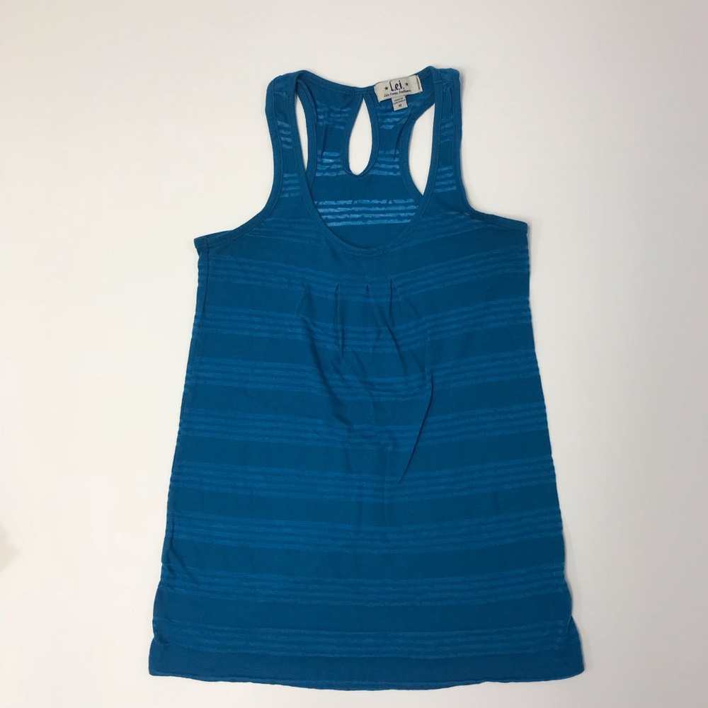 [LEI] Semi-Sheer Keyhole Racerback Tank - Picture 2 of 8